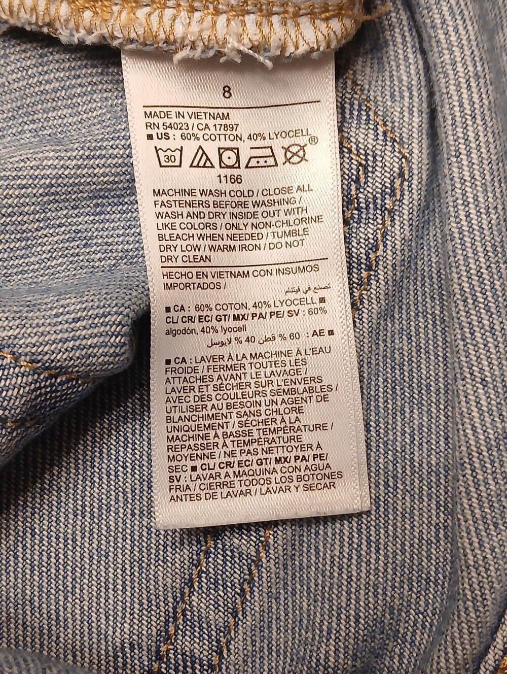 Old Navy Mr Column Slit Denim Skirt Size 8 Mid Rise - Picture 8 of 9